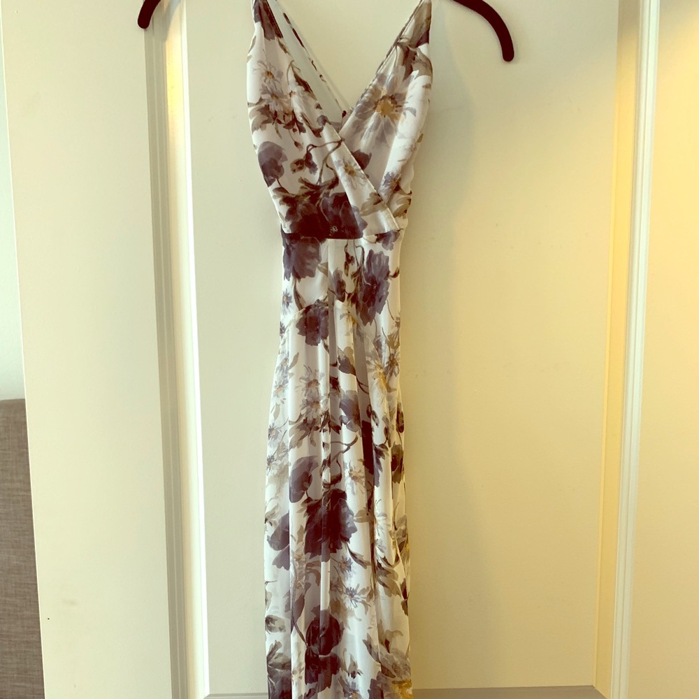 Spaghetti floral maxi dress